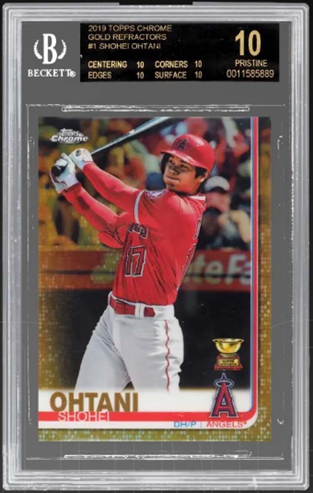 A baseball card of a baseball player holding a bat.