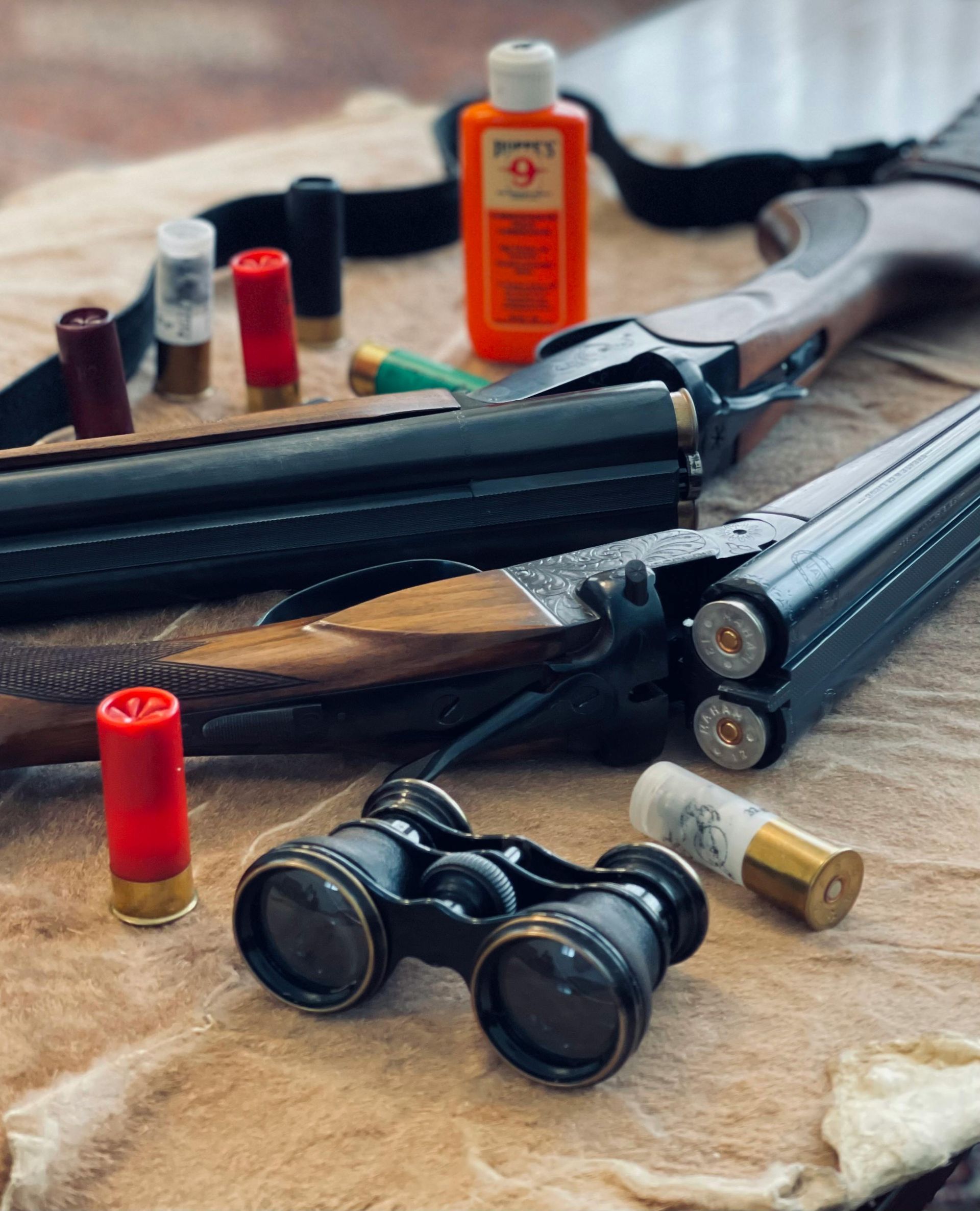 a double barrel shotgun