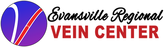 a logo for evansville regional with a blue and red circle