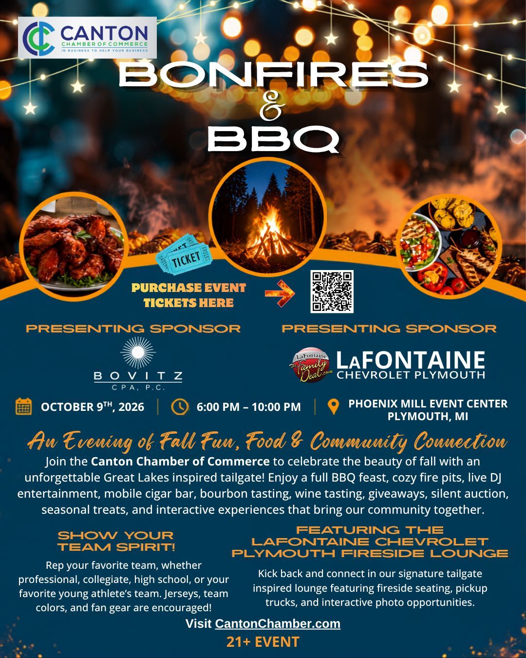 Bonfires & BBQ flyer