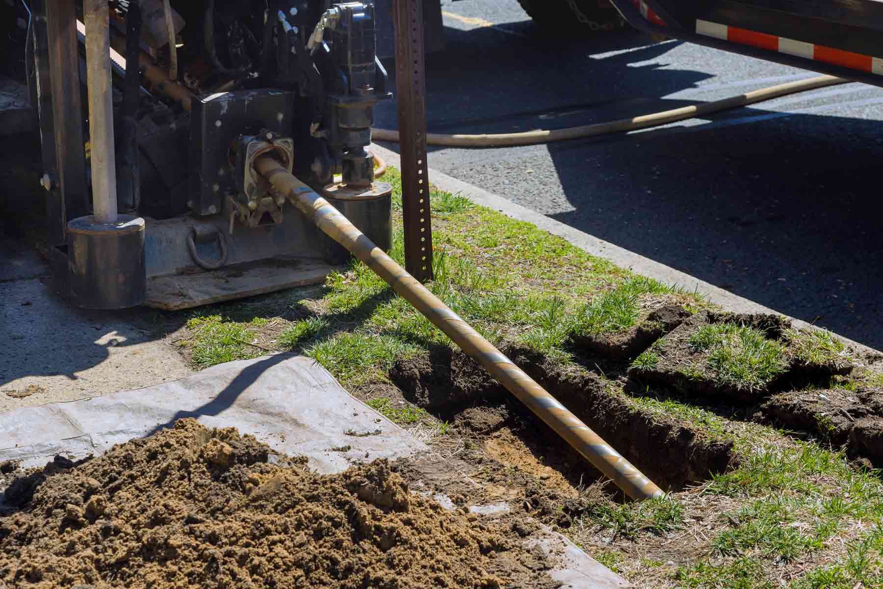 a bulldozer is digging a hole in the ground