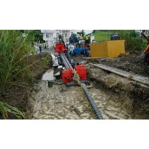 a bulldozer is digging a hole in the ground