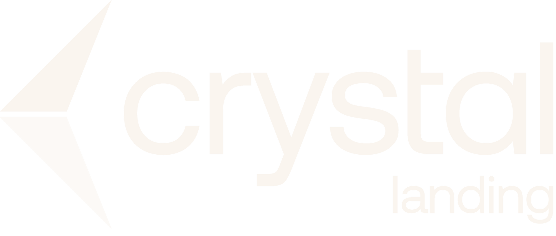 Crystal at Riverdale logo with pale gold text and a stylized star on a white background