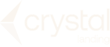 Crystal at Riverdale logo with pale gold text and a stylized star on a white background