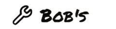 A black icon of a wrench next to the handwritten-style text "BOB'S".