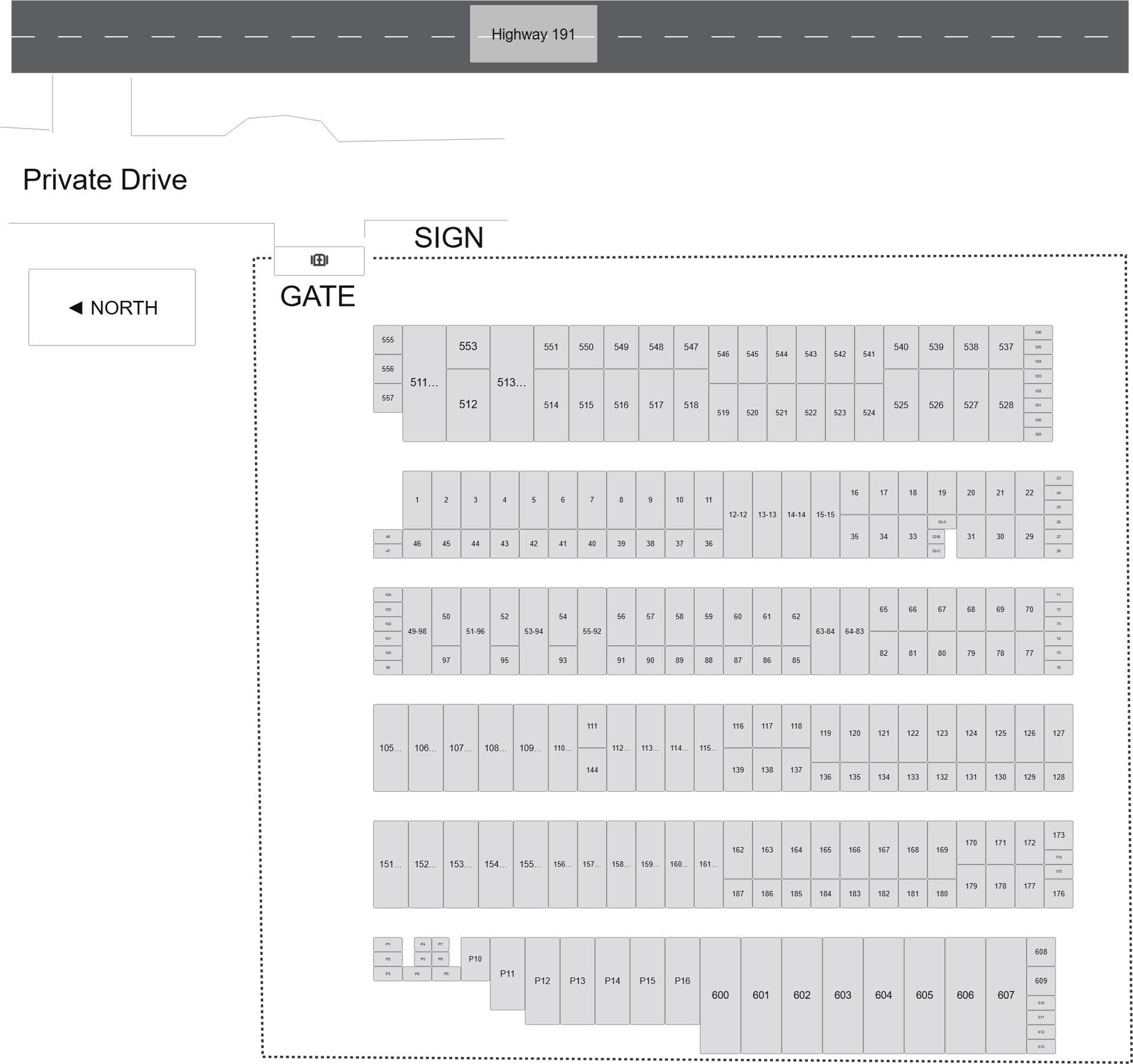 Facility Map of Alpine Storage