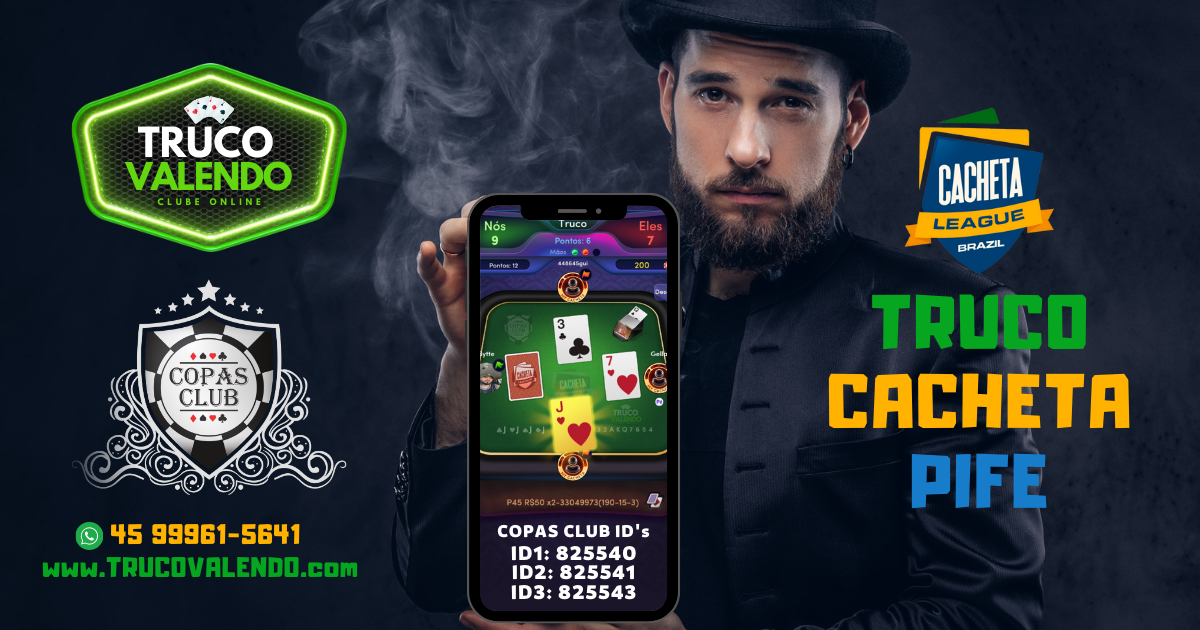 Clubes de Truco Online Valendo Dinheiro - App Cacheta League