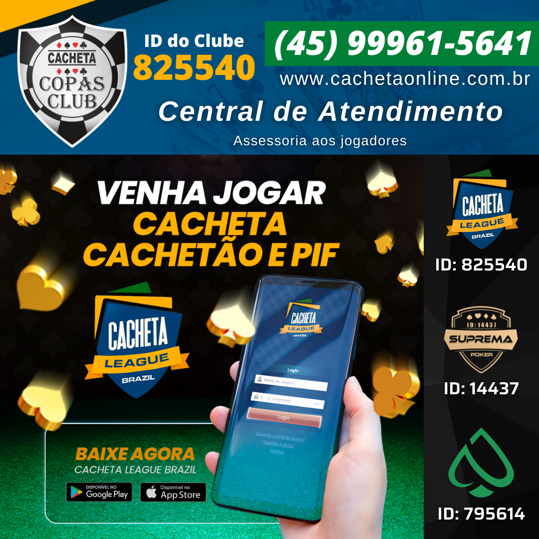 você também pode jogar cacheta online