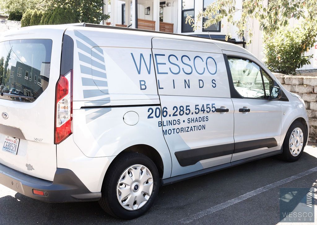 Silver van with 