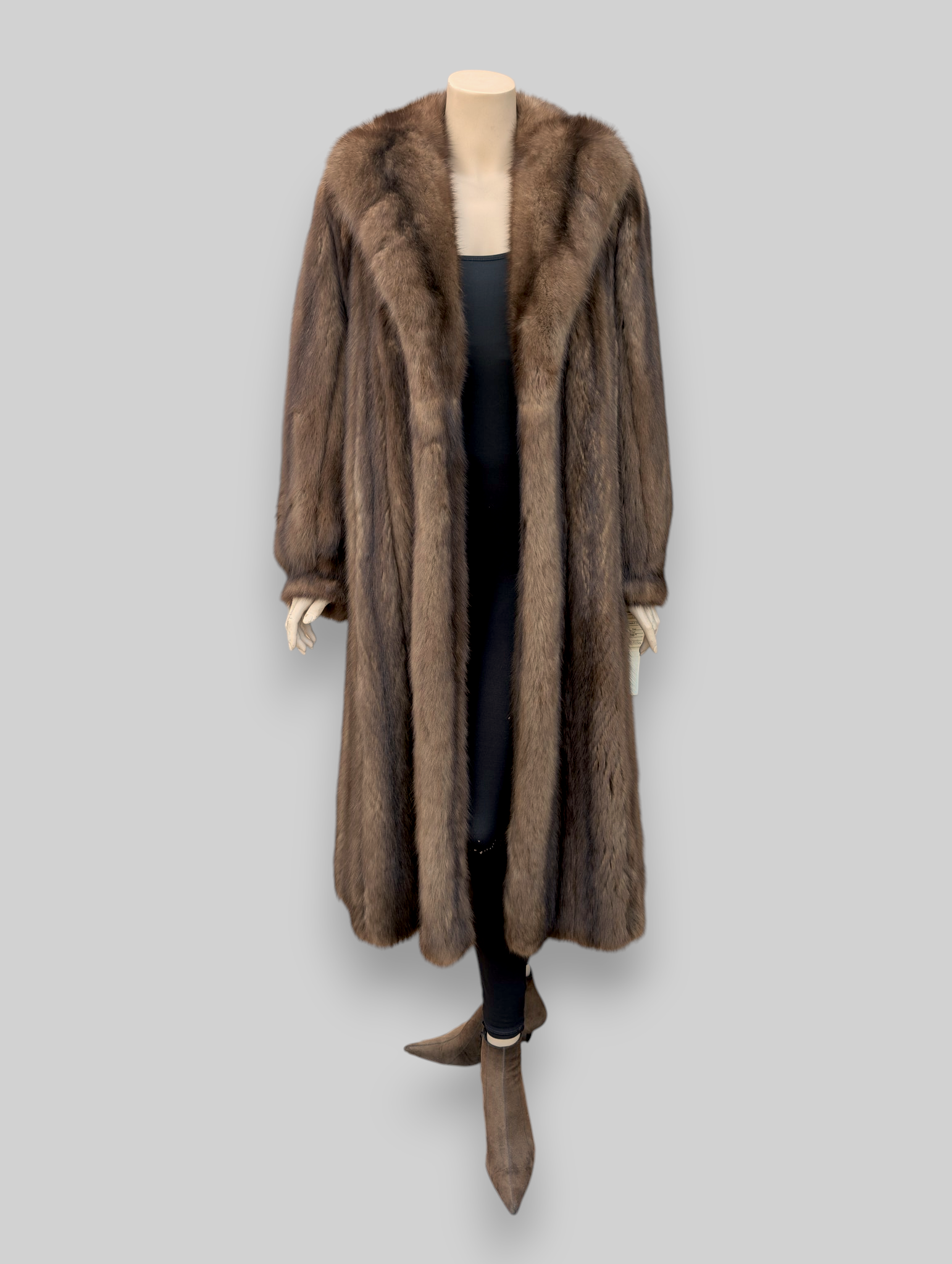 Before: Russian sable coat to be converted into two jackets.