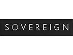 a black and white logo for sovereign .