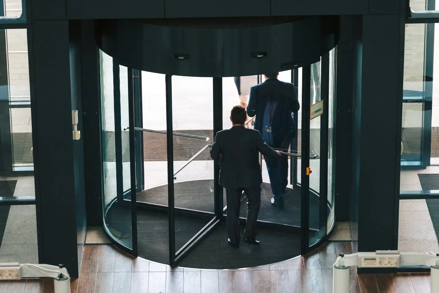 People on a Revolving Door — Cleves, OH — Southern Ohio Door Controls People on a Revolving Door — Cleves, OH — Southern Ohio Door Controls