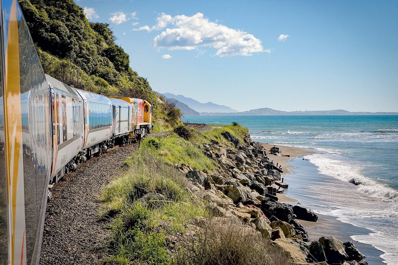 Costal Views on the Sir Edmund Hillary Train Journey