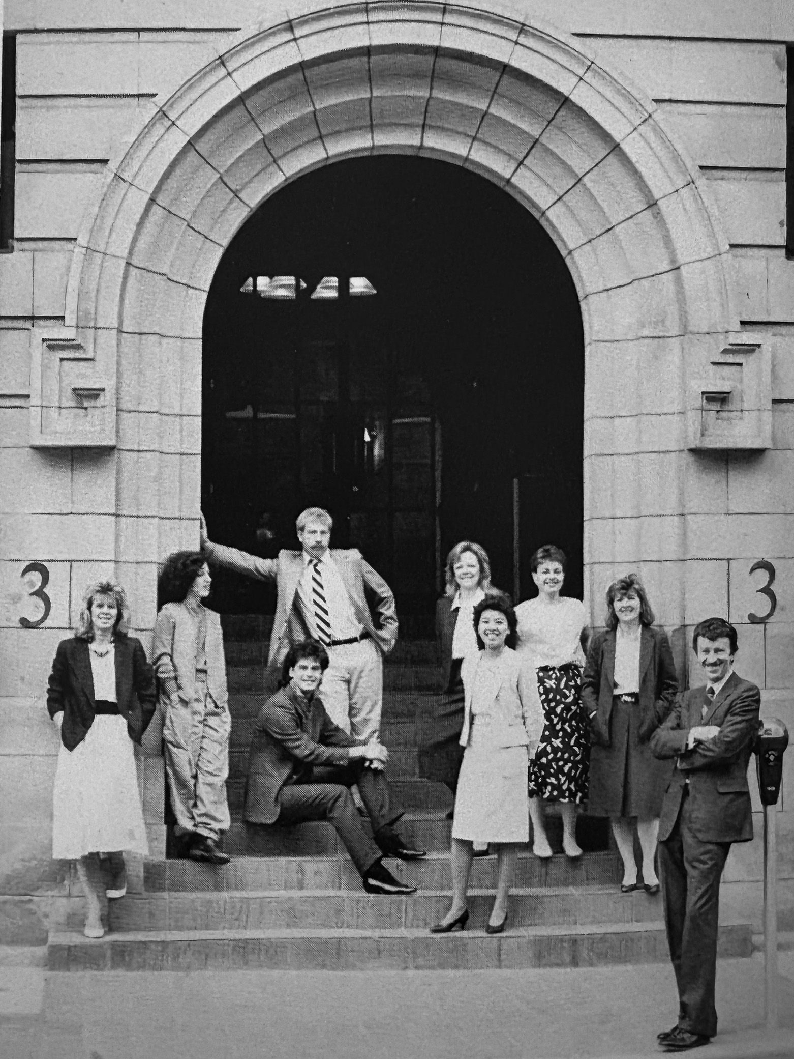 old black and white Image of NBLC office in Toronto Ontario 