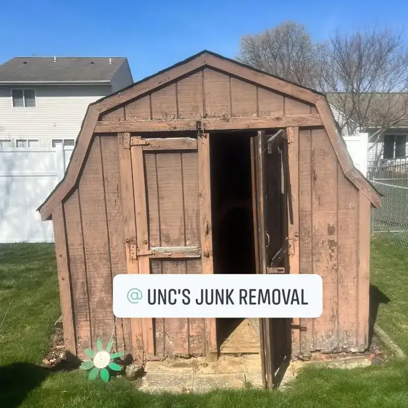 before shed demolition