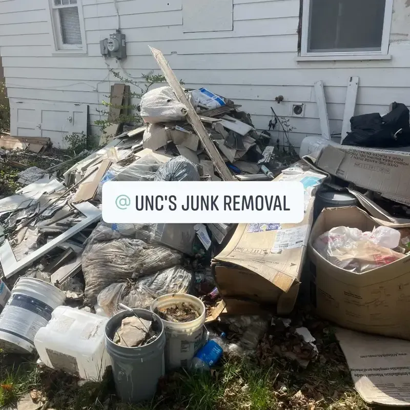 Before trash junk removal