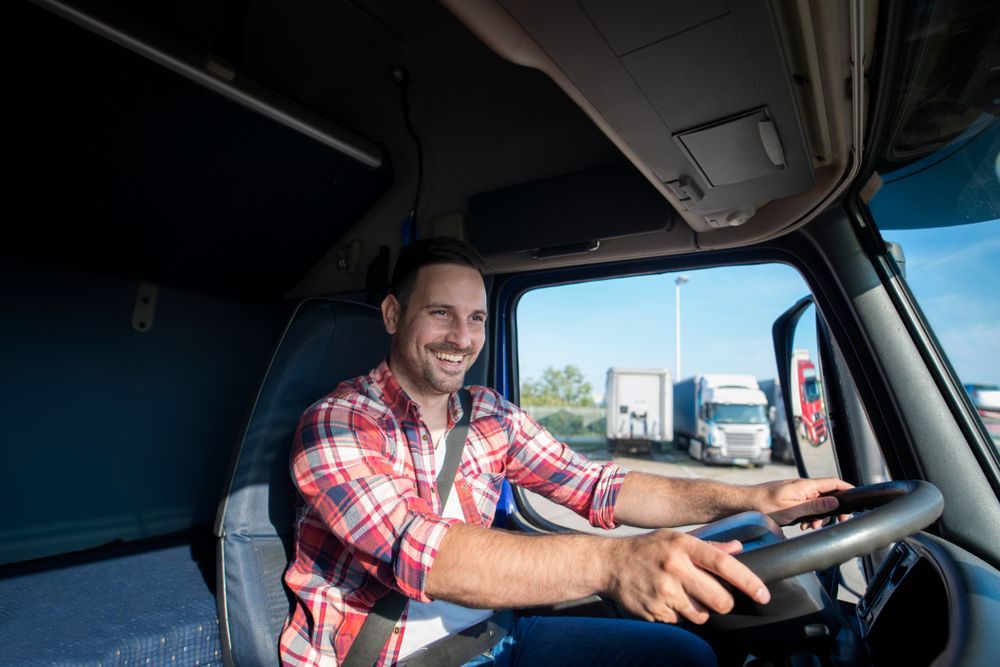 Man Driving Truck — Reliable Driver Training in Darwin, NT