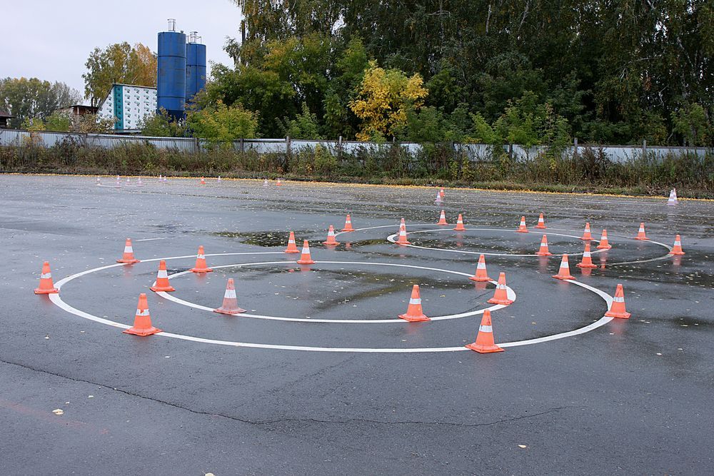 Cones Set Out For Driving Training — Reliable Driver Training in Darwin, NT
