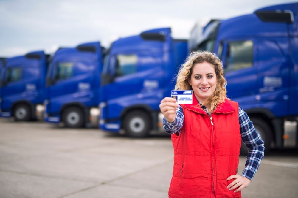 Girl With Truck Driving License — Reliable Driver Training in Darwin, NT