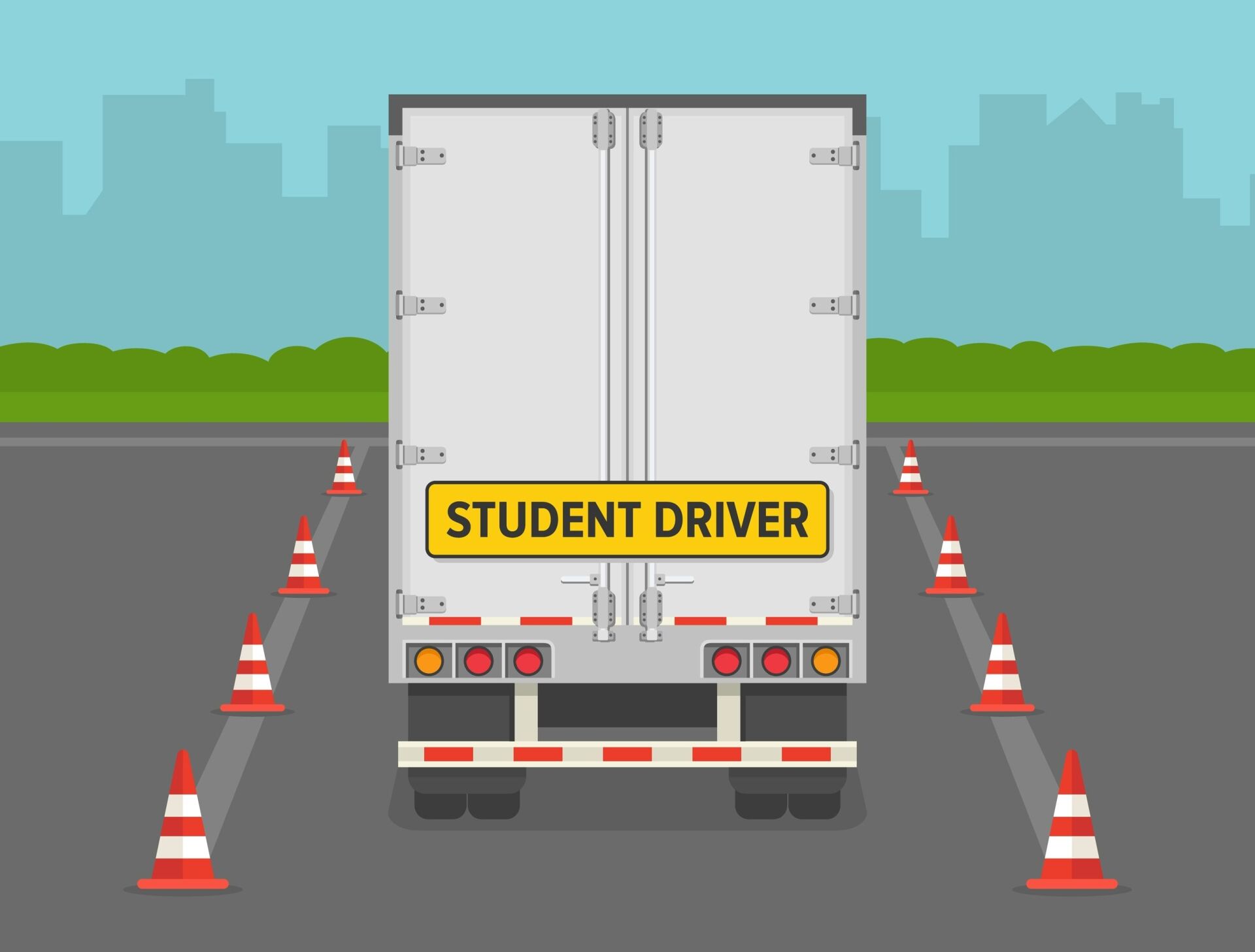 Truck Driver Illustration — Reliable Driver Training in Darwin, NT