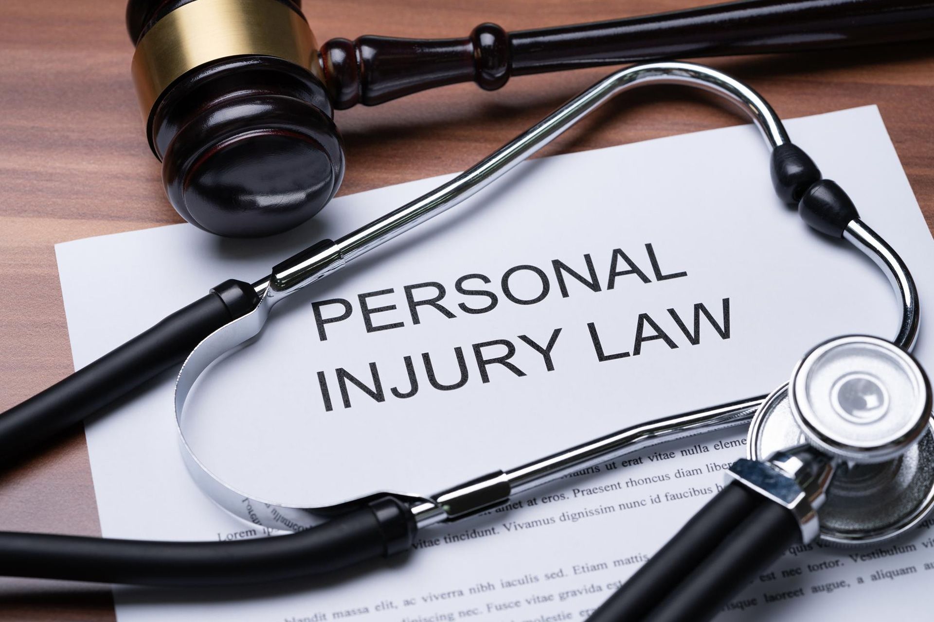 Attorney reviewing personal injury claim