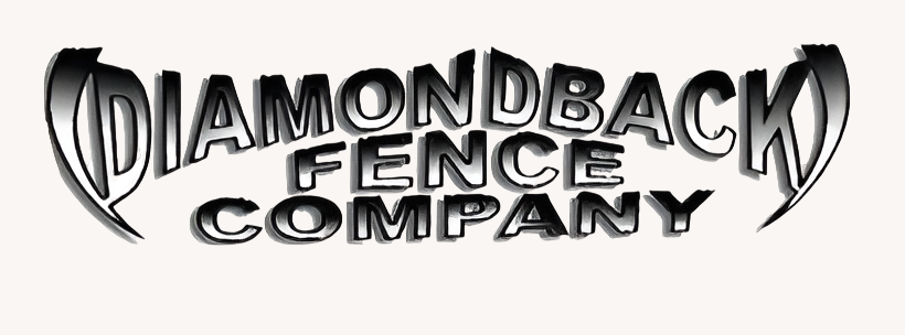 Diamondback Fence Company logo with stylized black text and a circular emblem