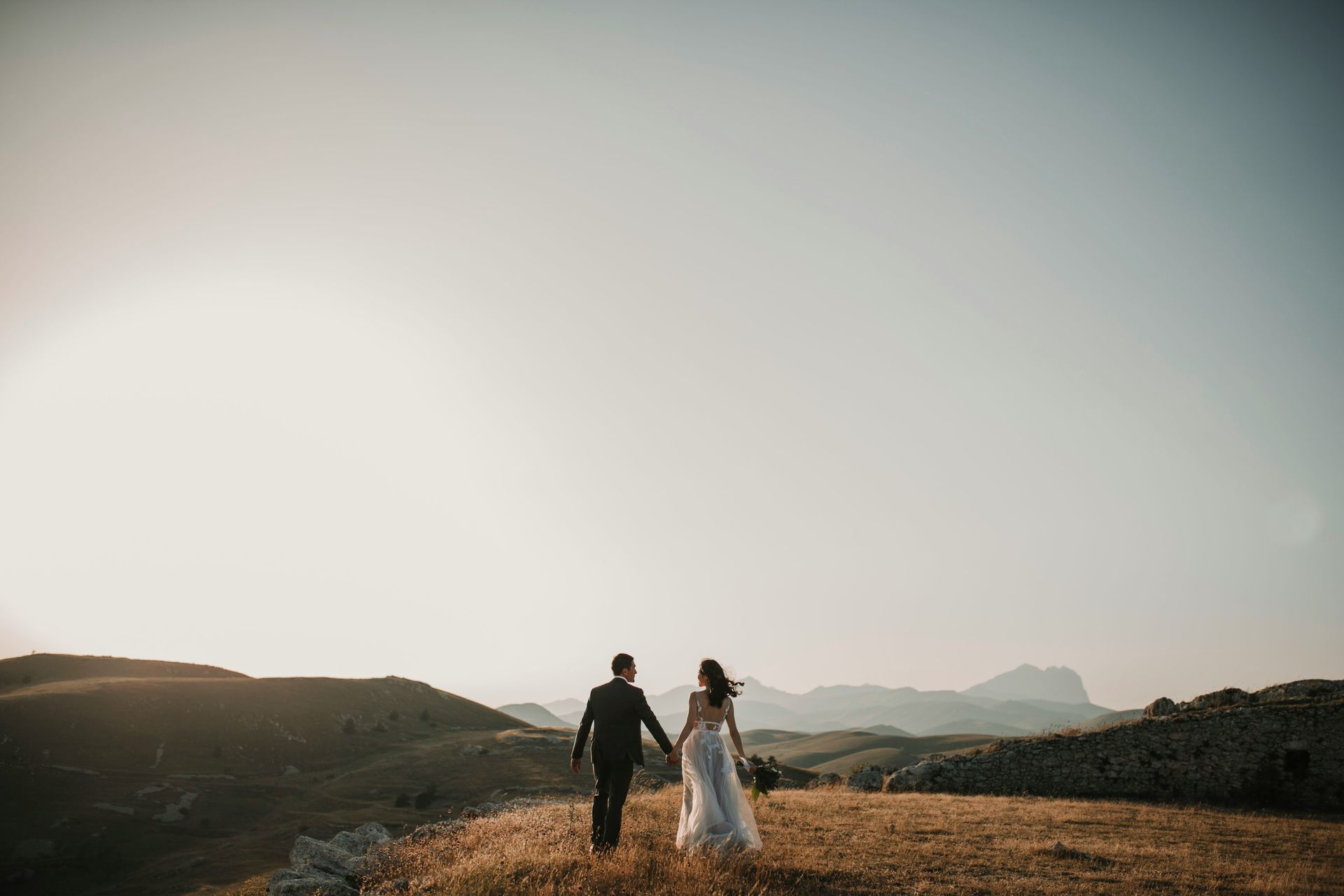 Couple walking into new chapter