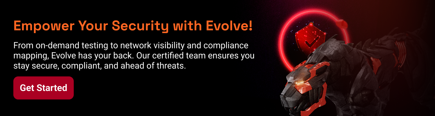 An advertisement for empower your security with evolvel