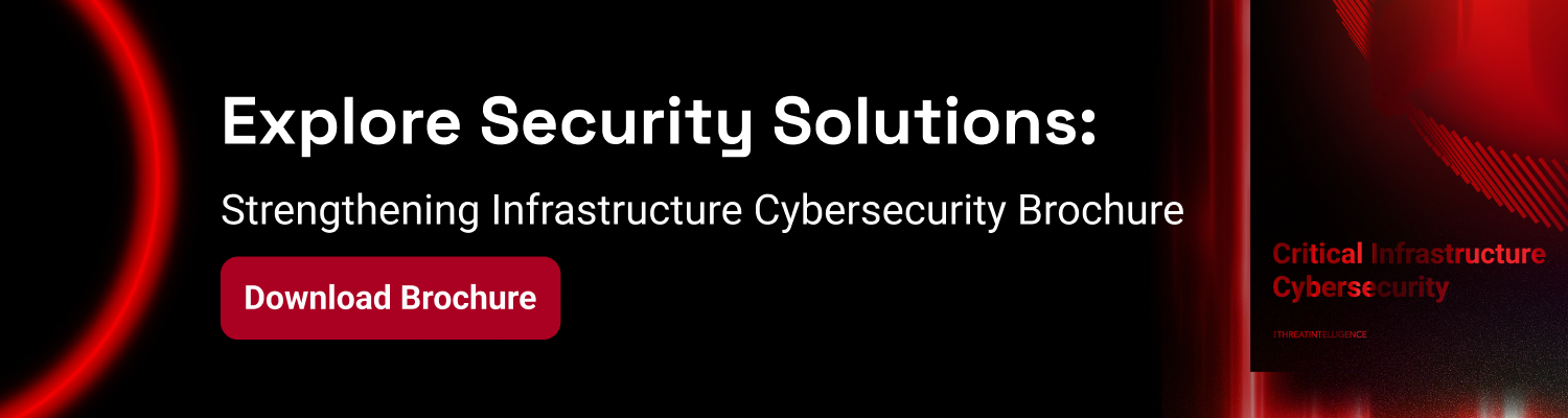 A red and black banner that says explore security solutions
