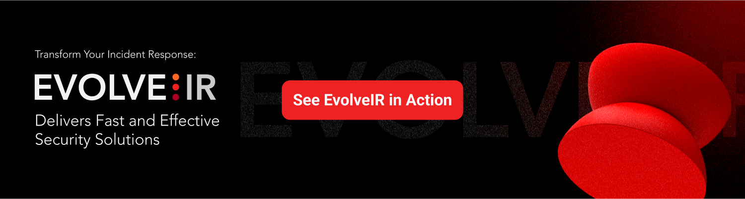 A red button that says evolve ir on it