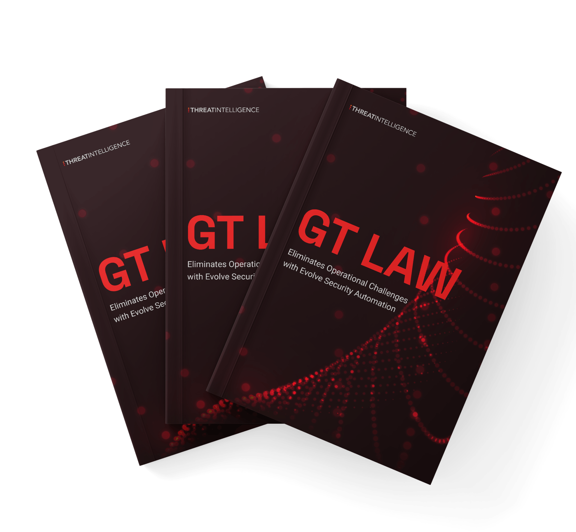 A stack of books titled gt law on a white background.