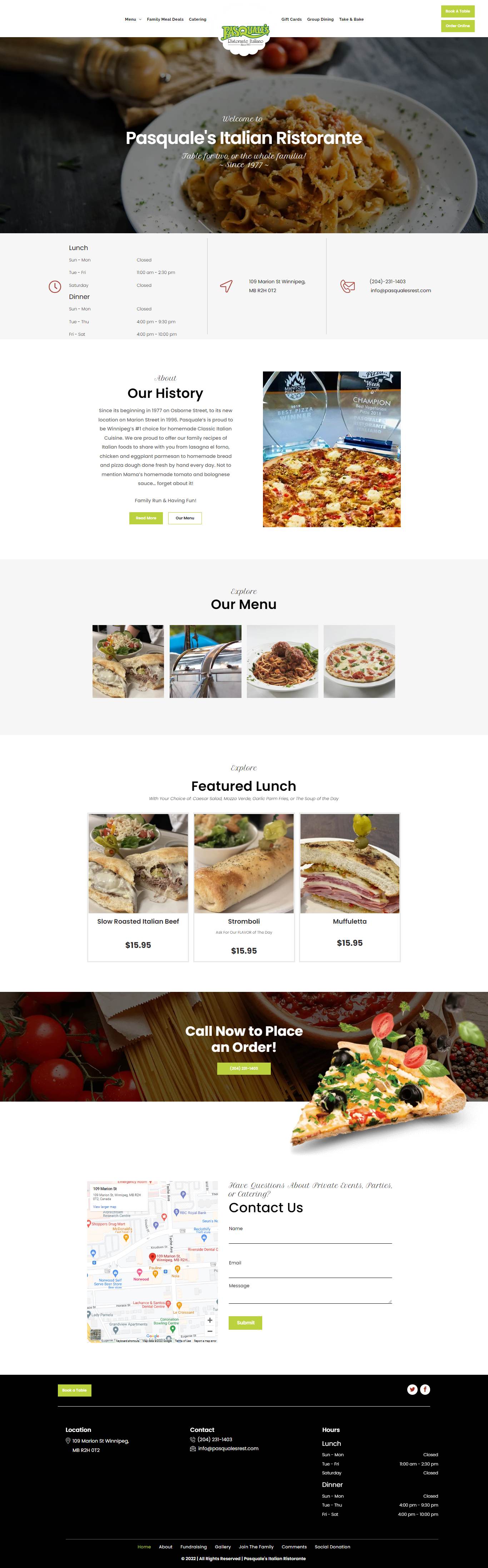 Pasquales Italian Ristorante