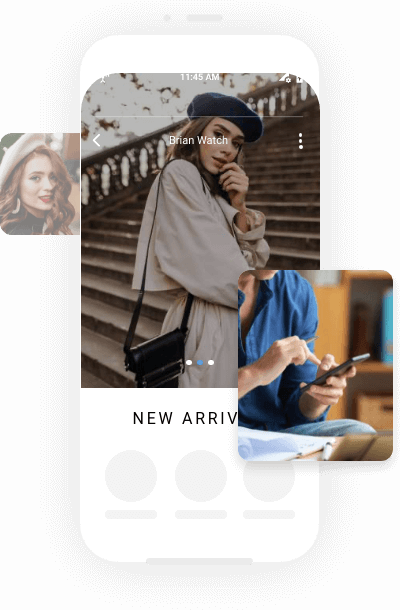 Girl on image