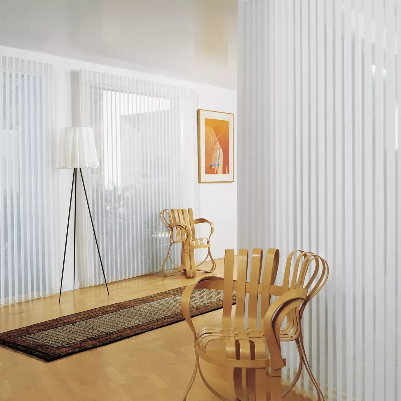 Modern Look With Gold Chair — Pomona, CA — Althan Design Draperies & Decor