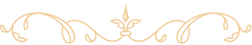A gold swirl with a crown on a white background.