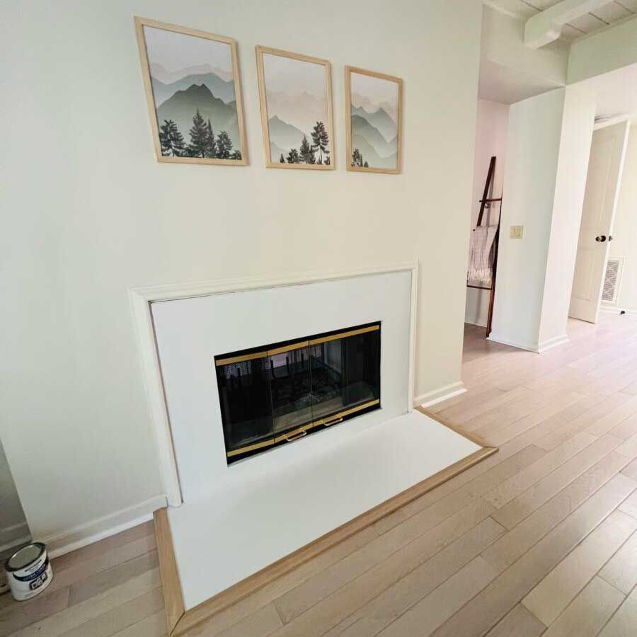 Before Painting Fireplace — Carmel Valley, CA — Luxury Custom Painting