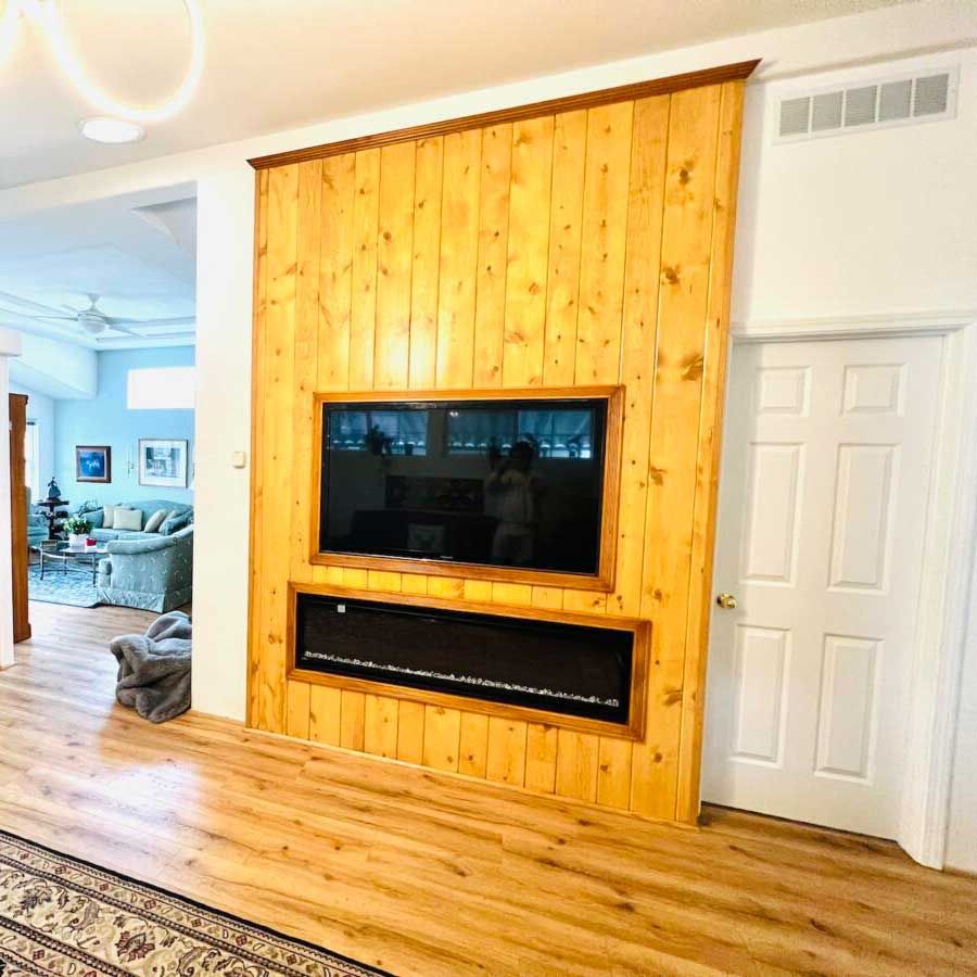 Newly Stained Wall — Carmel Valley, CA — Luxury Custom Painting
