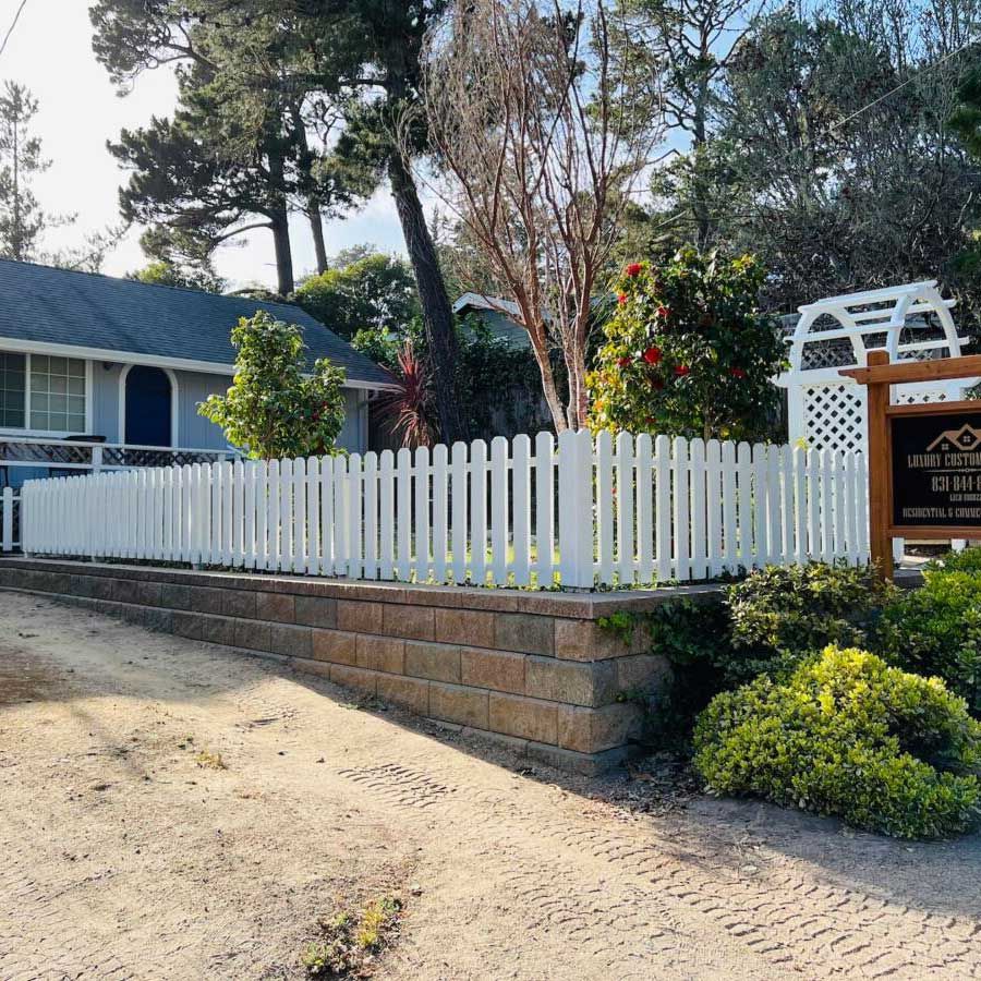 Newly Painted Fence — Carmel Valley, CA — Luxury Custom Painting