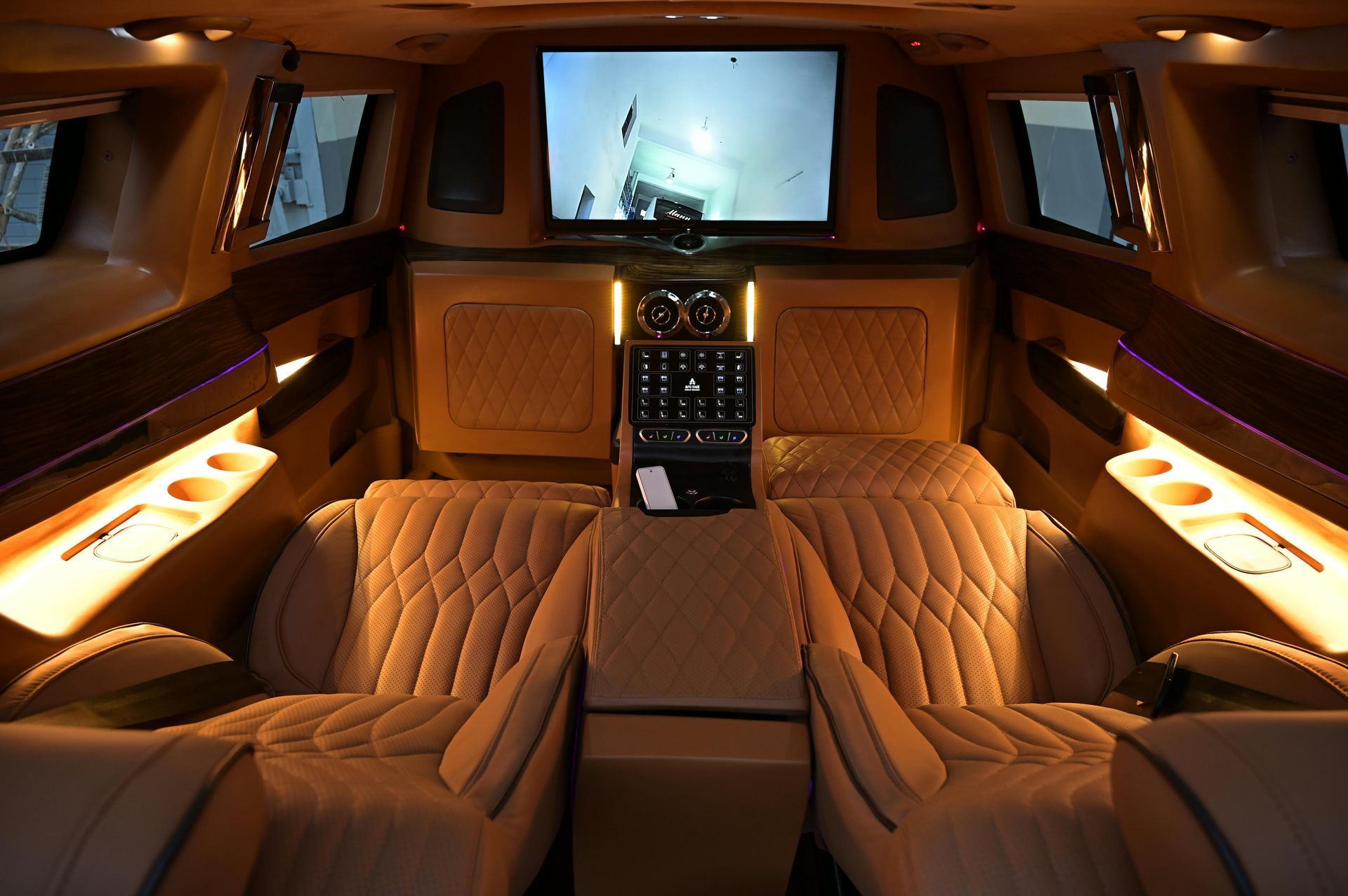 private black car interior