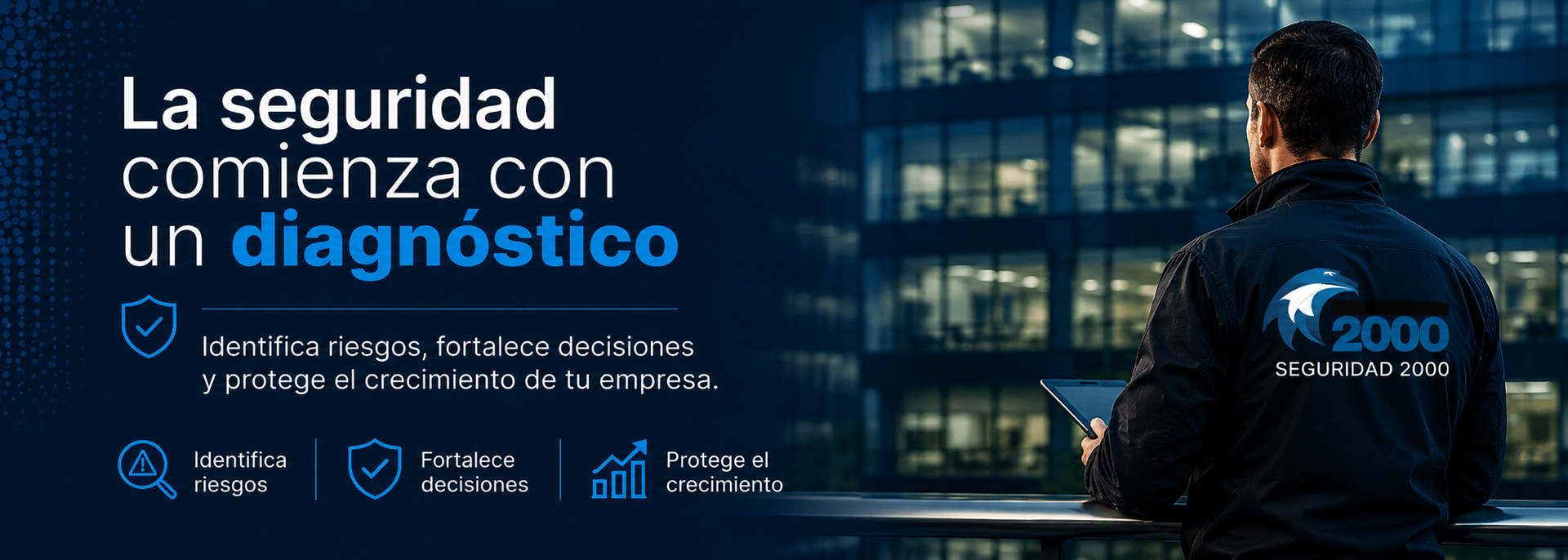 Sala de control con monitoreo inteligente en tiempo real — tendencias de seguridad privada 2026