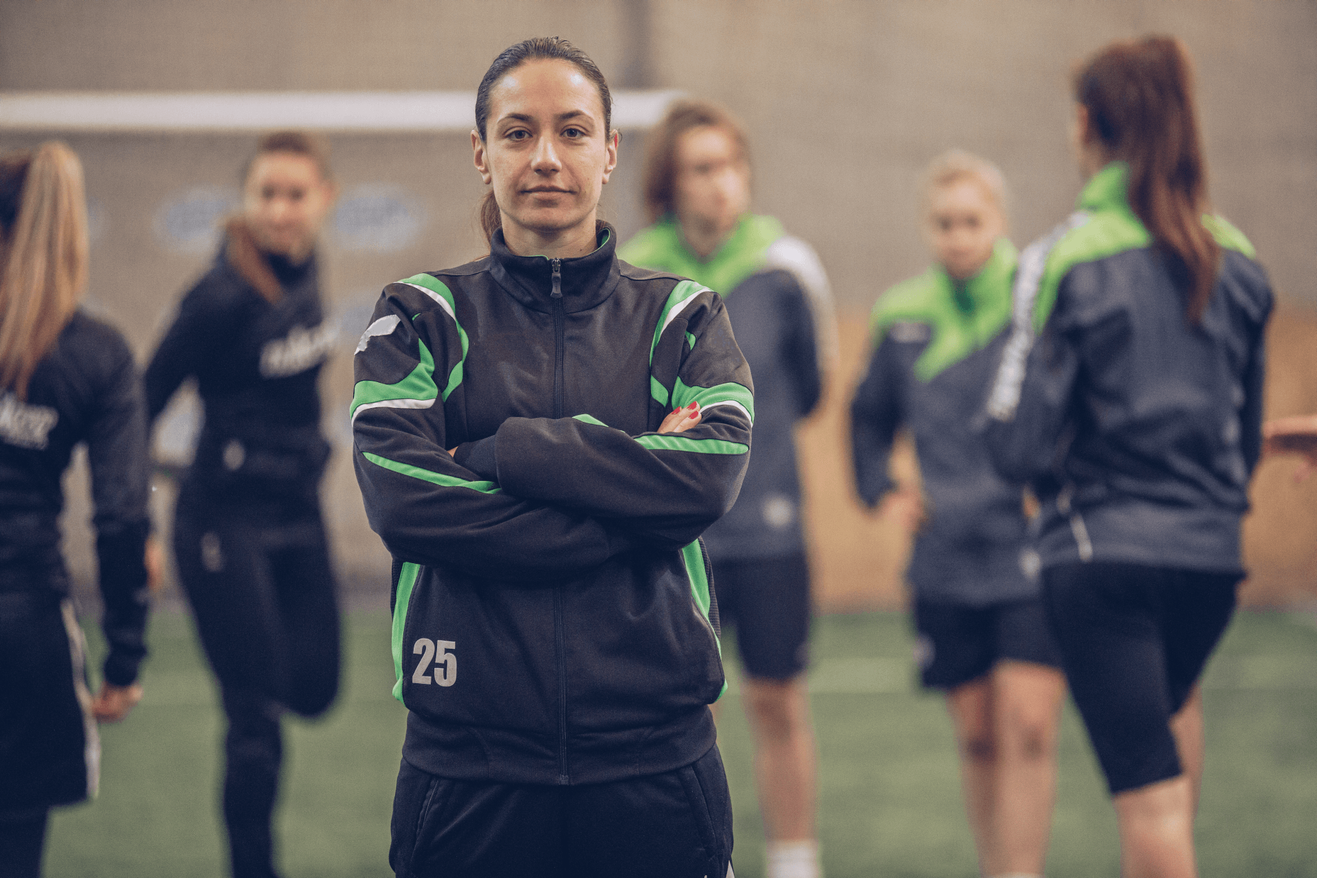 A woman soccer player for Great Falls Reston Soccer Club