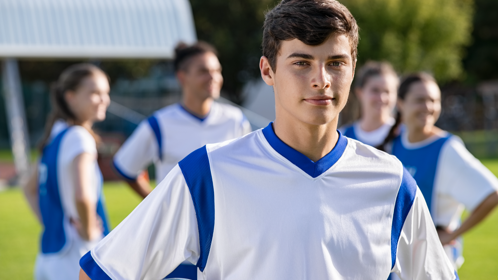 A young man soccer player for Great Falls Reston Soccer Club