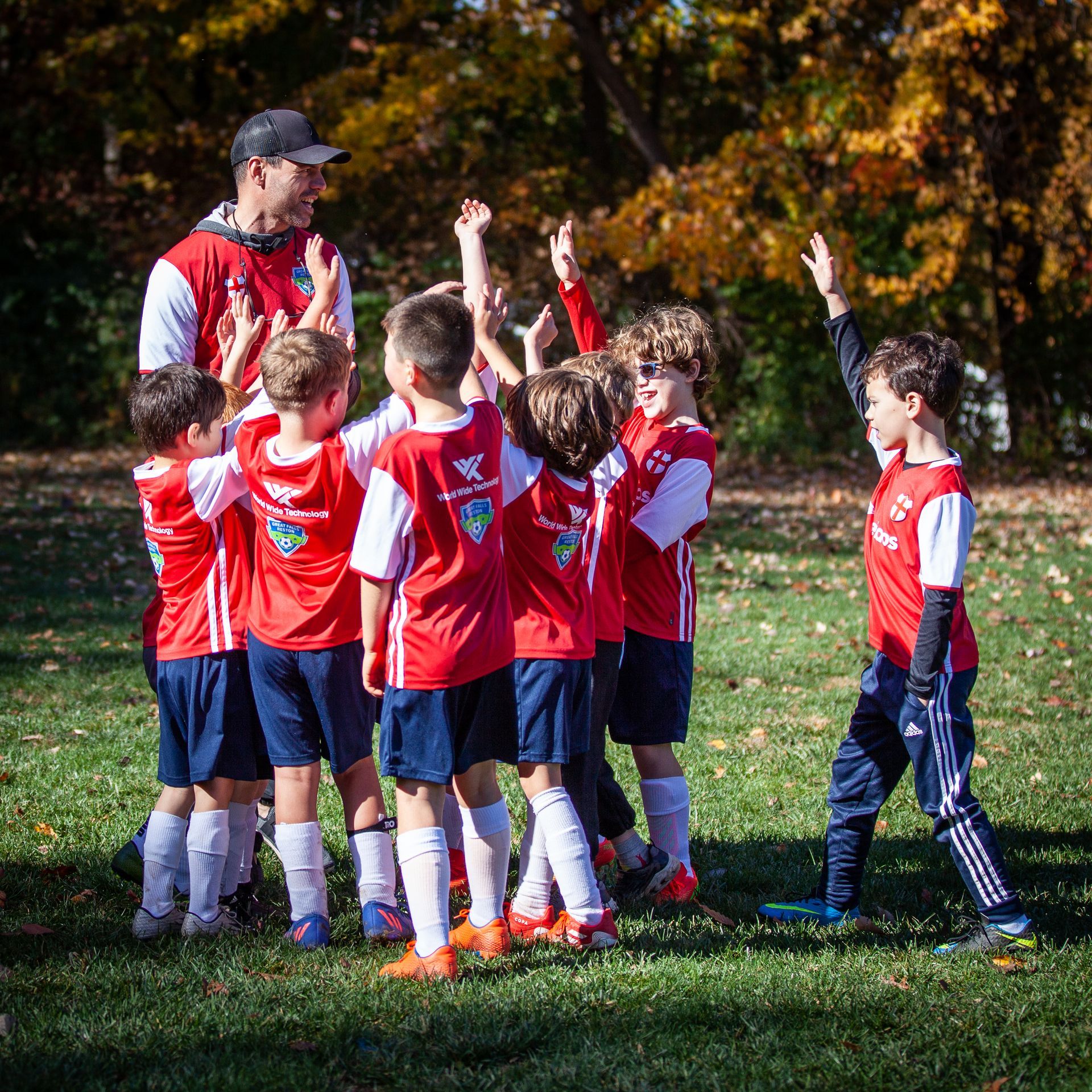 A Great Falls Reston Soccer Club youth rec team