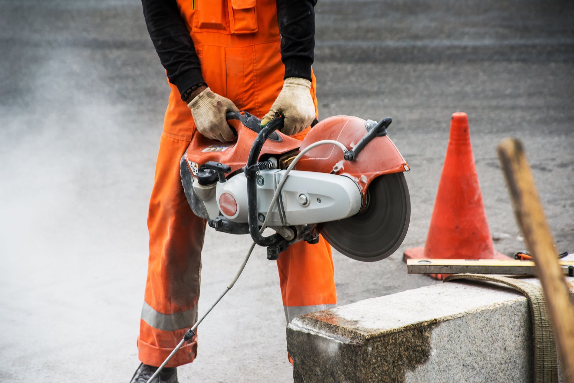Working With A Grinder | Salt Lake City, UT | Walsh Concrete Cutting Specialists Working With A Grinder | Salt Lake City, UT | Walsh Concrete Cutting Specialists