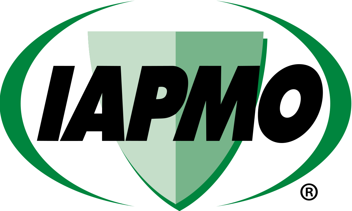 The IAPMO logo: a black, bold 