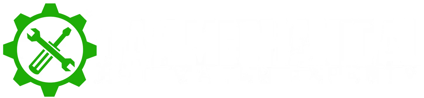The Logo for Jax Mechanical with a green gear with a wrench and screwdriver inside of it.