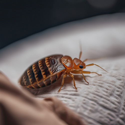 A close up of a bug on a piece of paper.