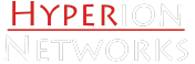 Red word “HYPER” with a thin red line underneath on a white background