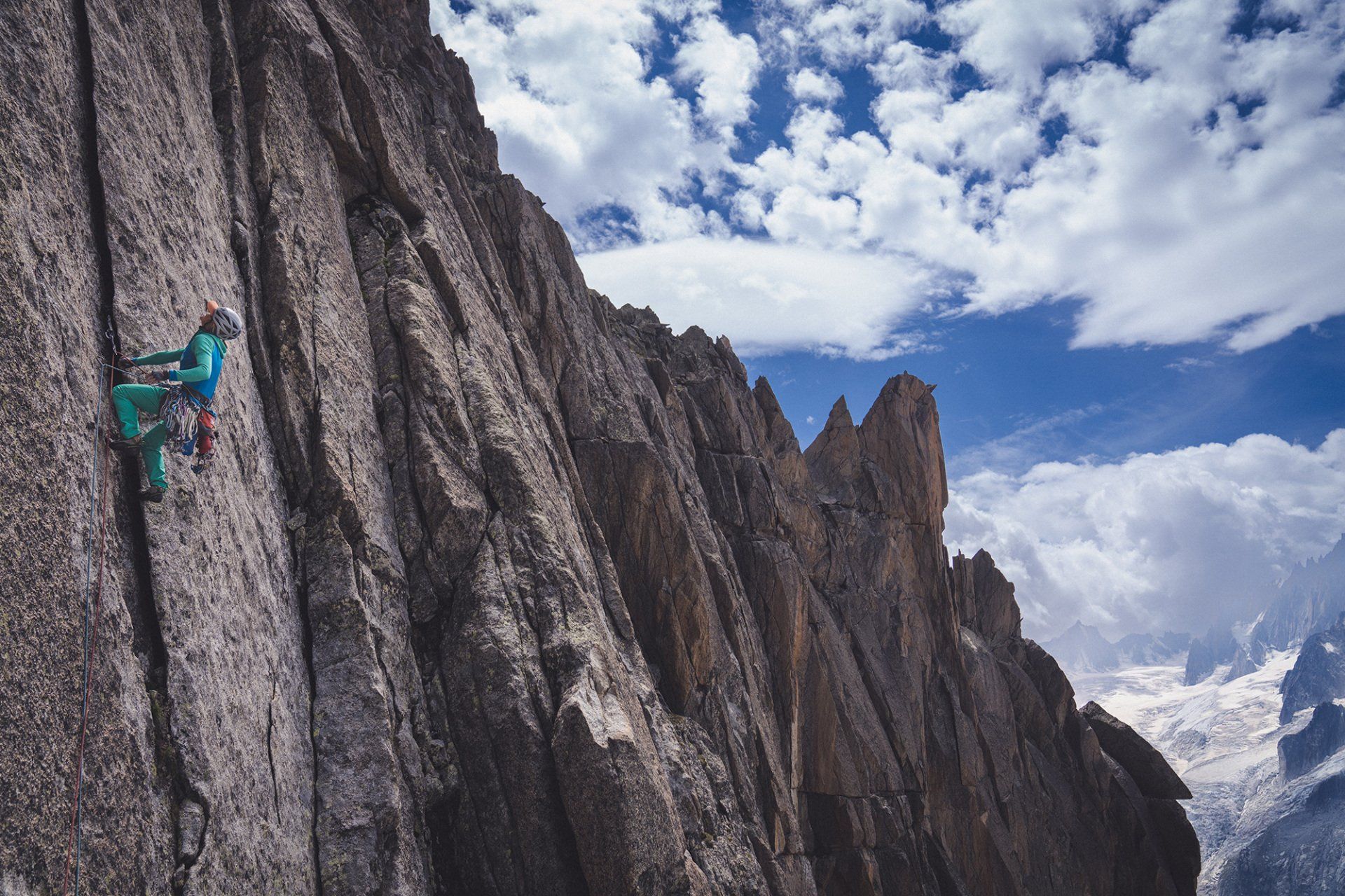 Fay Manners - British Alpinist - Aiguille du Moine, Chamonix