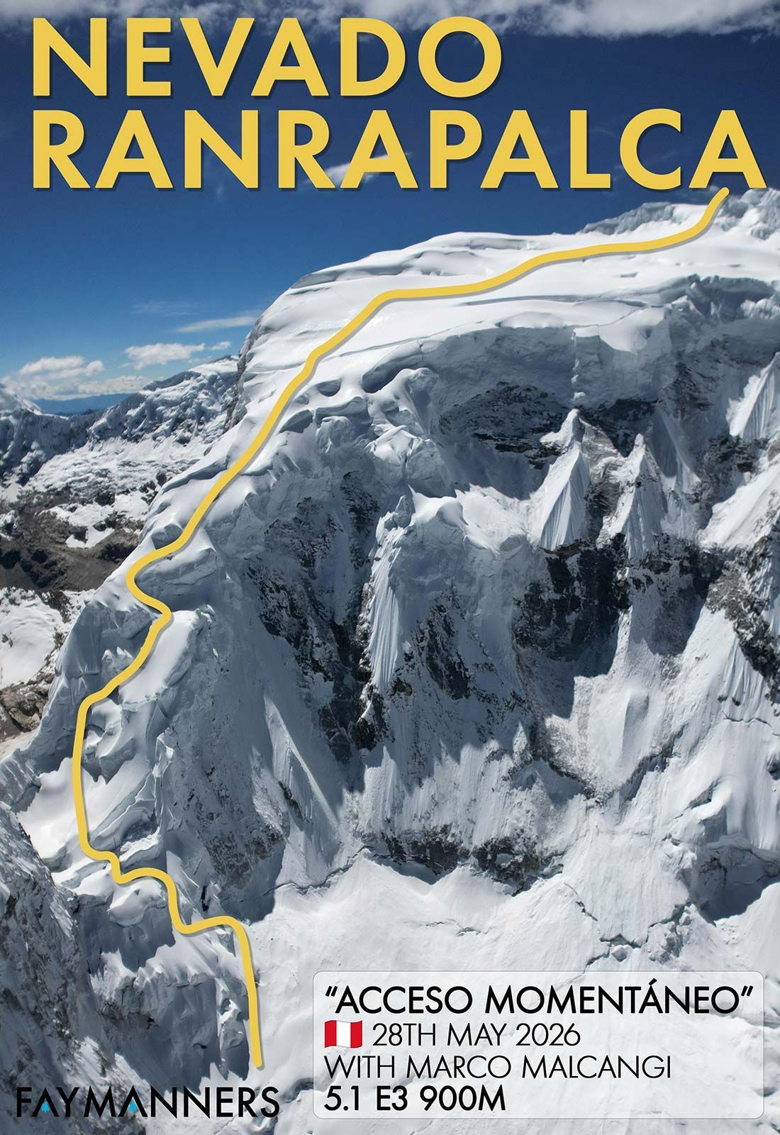 Fay Manners - topo - Nevado Ranrapalca